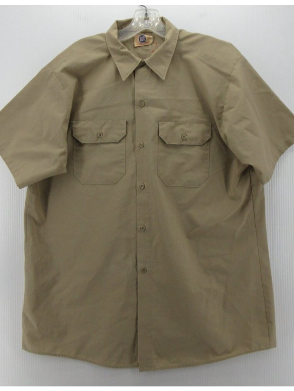 VINTAGE Big Ben Shirt Large Khaki 70s Button Up Utility Workwear *